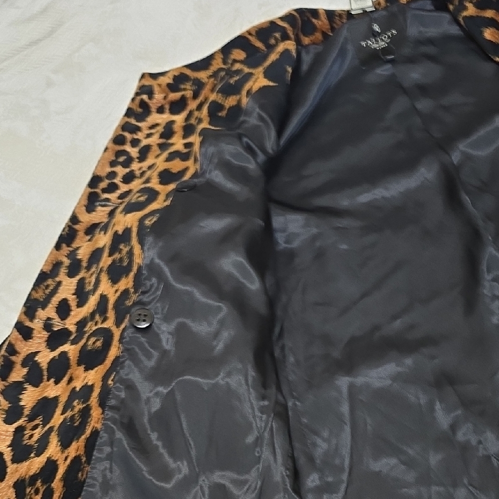 Talbots LINDA EVANGELISTA campaign Animal Print Coat - Picture 12 of 17